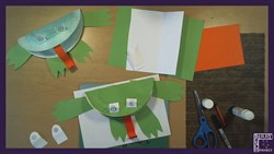 paper plate frog